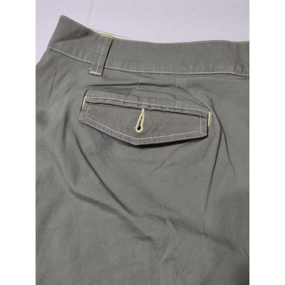 Izod Women Stretch Waist Shorts Olive Green Waist 22 in - Picture 6 of 9